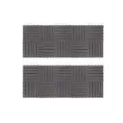 Decking Tiles 20 Pcs Grey Wash 30 X 30 Cm