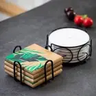 Coasters Coffee Mug Cup Mat Frames Cup Mat Tray Coaster Rack Coaster Holder