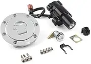 Pexorin Motorbike Ignition Switch Key Lock Fuel Gas Tank Cap Set, for CBR1000RR 2008-2014, CBR600RR 2007-2014 Motorcycle Ignition Switch