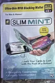 Slim Mint Wallet Ultra-Thin RFID Blocking AS SEEN ON TV ID Theft Protection P6