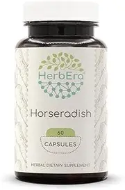 Horseradish 60 Capsules, 500 mg, Horseradish (Armoracia rusticana) Dried Root (60 Capsules)