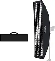 Godox 30x120cm 12"x 47" Strip Box Honeycomb Grid Softbox Rectangle Softbox Bowens Mount Compatible Godox S-Type Studio Flash Lights