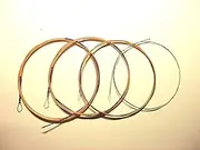 Generic 2 sets Pipa Strings Set Steel Core Copper & Nylon Wound for Chinese Instruments
