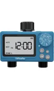 Sprinkler Water Timer Outdoor, 2 Outlets Digital Programmable for Garden Hose