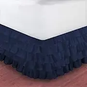 Bed Valance Skirt, Bed Skirt Valance Grey Double/Single King Size 120x200cm,150x200cm Bed Skirt Wrap Split Corners Without Bed Surface Twin/Full/Queen/King 38cm Height Home Hotel Use