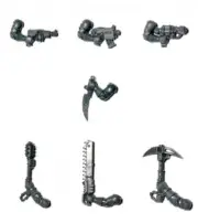 Genestealer Neophyte 7 x CLOSE COMBAT ARMS Tyranids Hybrid Cults Necromunda 40K