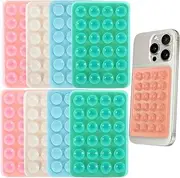 Wzenclave 8pcs Silicone Phone Suction Cup Phone Suction Mount, Adhesive Phone Hands-Free Mobile Accessory Holder Suitable for iPhone and Android Hands-Free Call or Selfie Assistant and Videos