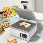 Commercial Electric Toaster Machine Sandwich Press 1800W Tabletop Sandwich Maker