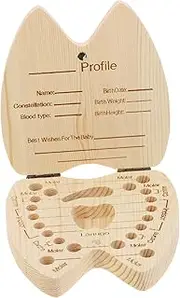 HAWILLOSCH Tooth Keepsake Box for Teeth with Labelled Compartments for Easy Storage and Identification Protects Against Dust and Damage for Parents