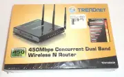 Trendnet TEW-692GR 450Mbps Concurrent Dual Band Wireless N Router NEW READ
