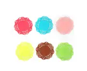 Hollow Silica Flower-shaped Non-slip,Anti-hot and Heat-insulating Tea Cup Mat 6PCS