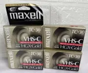 Maxell TC-30 62m HGX-Gold VHS-C Premium High Grade Tape 4 Pack - Factory Sealed