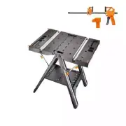051 Workbench WX051 Multifunctional Workbench Mobile Woodworking Table Folding