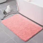 Bath Rug for Bathroom Non Slip Bathroom Mat Water Absorbent Soft Microfiber Shaggy Bathroom Rug Machine Washable Bath Mat,Pink