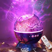 Dinosaur Egg Starry Night Projector and Speaker - USB Powered