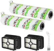2554 2554A 2590 2593 2596 Replacement Parts for Bissell CrossWave Max and HydroSteam 3515G 35151 3515 35152 3513, 2 pcs 2788 CrossWave Pet Brush Rolls, 2 pcs 1866 Vacuum HEPA Filter, 1 Cleaning Tool