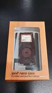 PAUL FRANK Brown Woodgrain iPod Nano Case. NIB w/tags