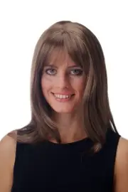 Wig Women's Wig Long Smooth Long Fringe Layered Braun Caramel Brown GFW09-18