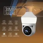 3MP Smart Home WiFi Light Bulb Camera with Human Tracking HD Night Vision