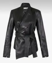 Sass & Bide Black Leather Speak Easy Jacket 44 14 BNWT $990 Dress Up Or Down
