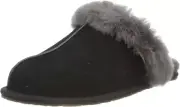 UGG Women's Scuffette Ii Slipper, Black/Grey, 10