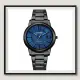 【CITIZEN 星辰】黑鋼藍面簡約款光動能女錶(FE6017-85L)