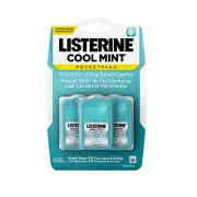 Listerine Cool Mint Pocketpack 24-Strip Kills Bad Breath , 3 Pack