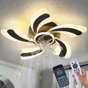 Ventiladores De Techo Modernos Negros Con Luces