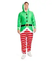 TIPSY ELVES ELF CHRISTMAS JUMPSUIT Men's Size Large BUDDY THE ELF NEW!!