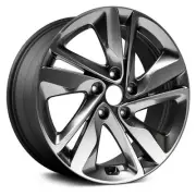 Wheel For 2014-2016 Hyundai Elantra 17x7 Alloy Double 5 Spoke Machined Charcoal (for: Hyundai)