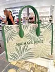 Michael Kors Mirella Medium East West Tote Crossbody Handbag - Fern Green Multi