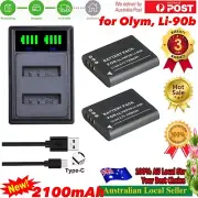 For Ricoh DB-110 Battery for GR III, GR IIIx, WG-6 (2 Pack) + UsbC Dual Charger