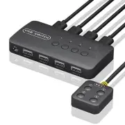 10X(KVM Switch USB Switch Shared Controller Adapter 4 Inputs 4 Outputs for9639