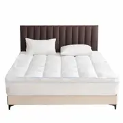 1500GSM Bamboo Mattress Topper 45cm Deep Pocket Mattress Pad Bedding Protector