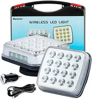 Wireless LED Road Flares for Emergency,Rechargeable Safety Flashing Lights for Vehicles,Portable Strobe Light Magnetic Emergency Strobe Light Kit for Trucks (White)