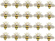 ERINGOGO 20Pcs Creative Bee Shape Nail Charms DIY Nail Ornaments for Unique Manicure Designs Alloy Decorations for Home Nail Art Safe and Durable Bee Nail Decor