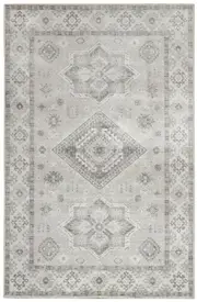 Kanchan Grey Machine Washable Rug