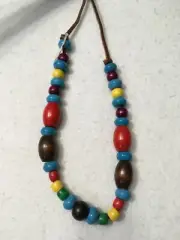 Huge Lucite big Bead Necklace 26" colors