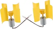 Levemolo 2pcs Miniature Wind Turbines Generator Power Generator for Diy Science Experiment Plaything