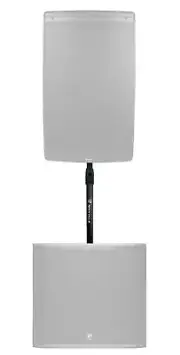 Rockville M20 Threaded Adjustable Subwoofer to Speaker Pole For PreSonus ULT18