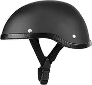 Motorcycle Helmet Skull Cap Helmet Quick Release Buckle Half Hood Helmet Comfortable and Durable Fit Adult Men Women Motorcycles Mopeds - DOT/ECE Certified
