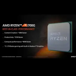 就緒 Cpu Apu Amd Ryzen 7 5700G Cezanne 盒子 Am4 8 核 7Nm 解鎖