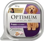 Optimum Chicken and Rice Wet Puppy Food 12 Cans Medium