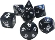 SJG5545D Steve Jackson Games Polyhedral Dice Set (7): Munchkin - Black/White