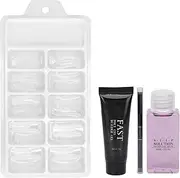 Nail Extension Gel Kit Double Head Brush Prevent Glue Sticking Solution Nail Art Set for Beginners (S2400)