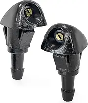 Click&Fit Adjustable Windshield Washer Nozzles compatible with Honda Civic 1987-2005, CR-V 1998-2011, Fit 01-08, Prelude 97-01, HR-V 99-06, Acura TSX RL RSX Integra – Wiper washer sprayers, 2pcs