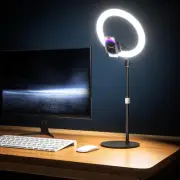 Ubeesize 12" Desk Ring Light with Stand & Phone Holder - Adjustable Studio Light