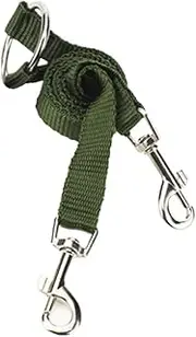 PEPLAYTAL Dog Walking Rope Double Leashes for Pet Hauling Cable No Tangle Nylon Belt (Blue)