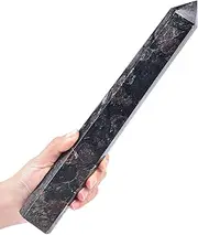 CNYANFEI Narutal Garnet Stone Tower Hexagonal Column Quartz Wand 2.6-3 Lbs