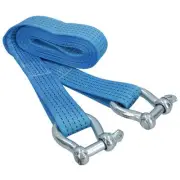 Tow Rope / Towing Road Recovery Strap with Two Shackles 4 Metre 5 Ton SM008